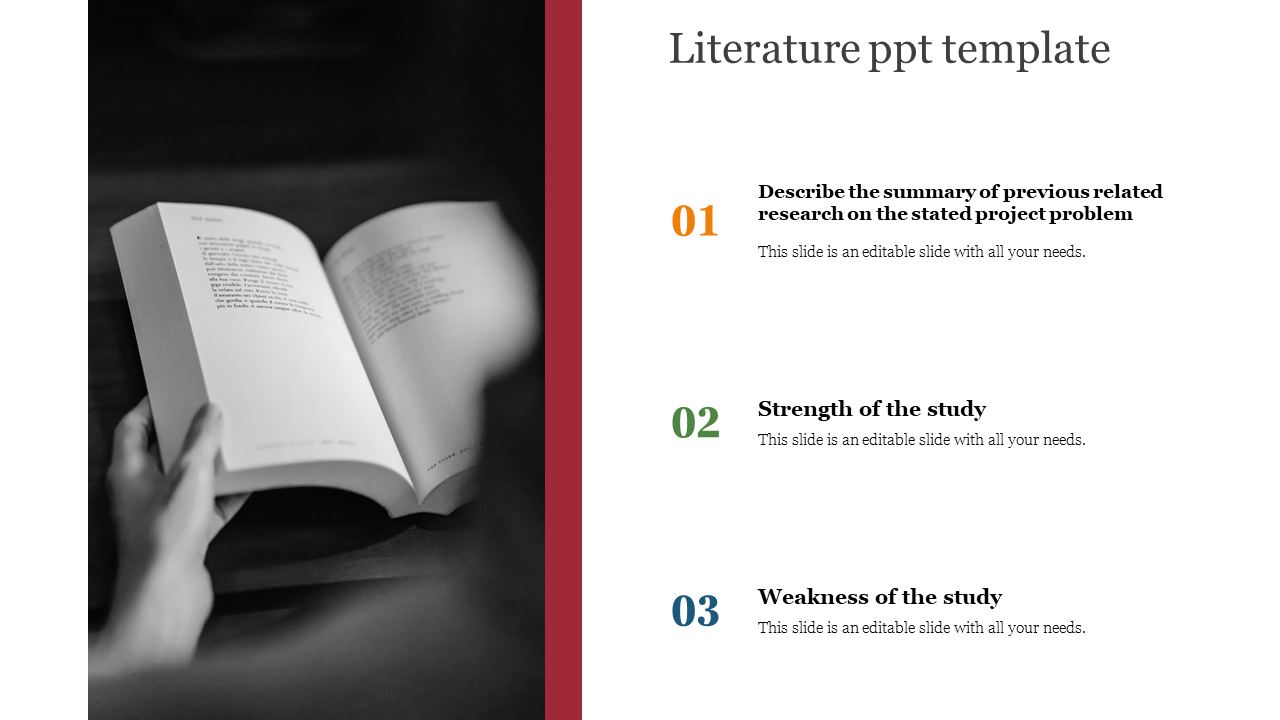 Free - Amazing Literature PPT Template Presentation Designs